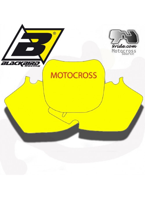 Fonds de plaque jaune Suzuki RM125 9ride