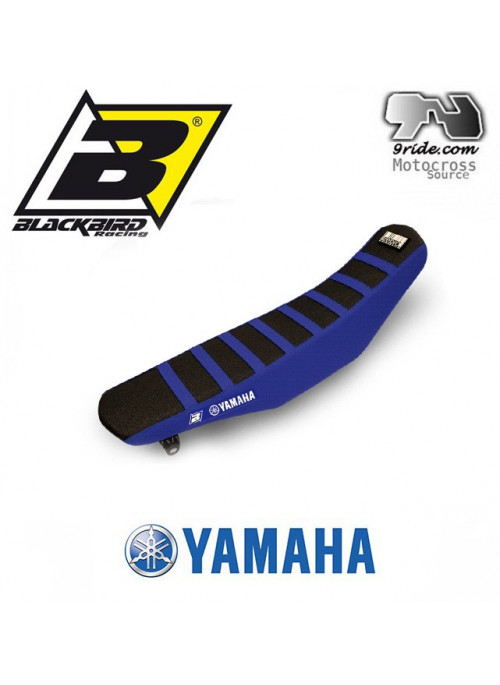 Housse De Selle Zebra Blackbird Noire-Bleu Yamaha Yz125/250