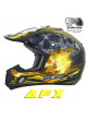 Casque tout-terrain AFX INFERNO FX-17 jaune
