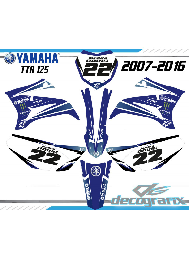 Kit déco Yamaha TT-R125 TTR125 monster energy