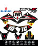 Kit décografix pour motos SUZUKI DR-Z70 DRZ70 Noir OEM Style BLACK