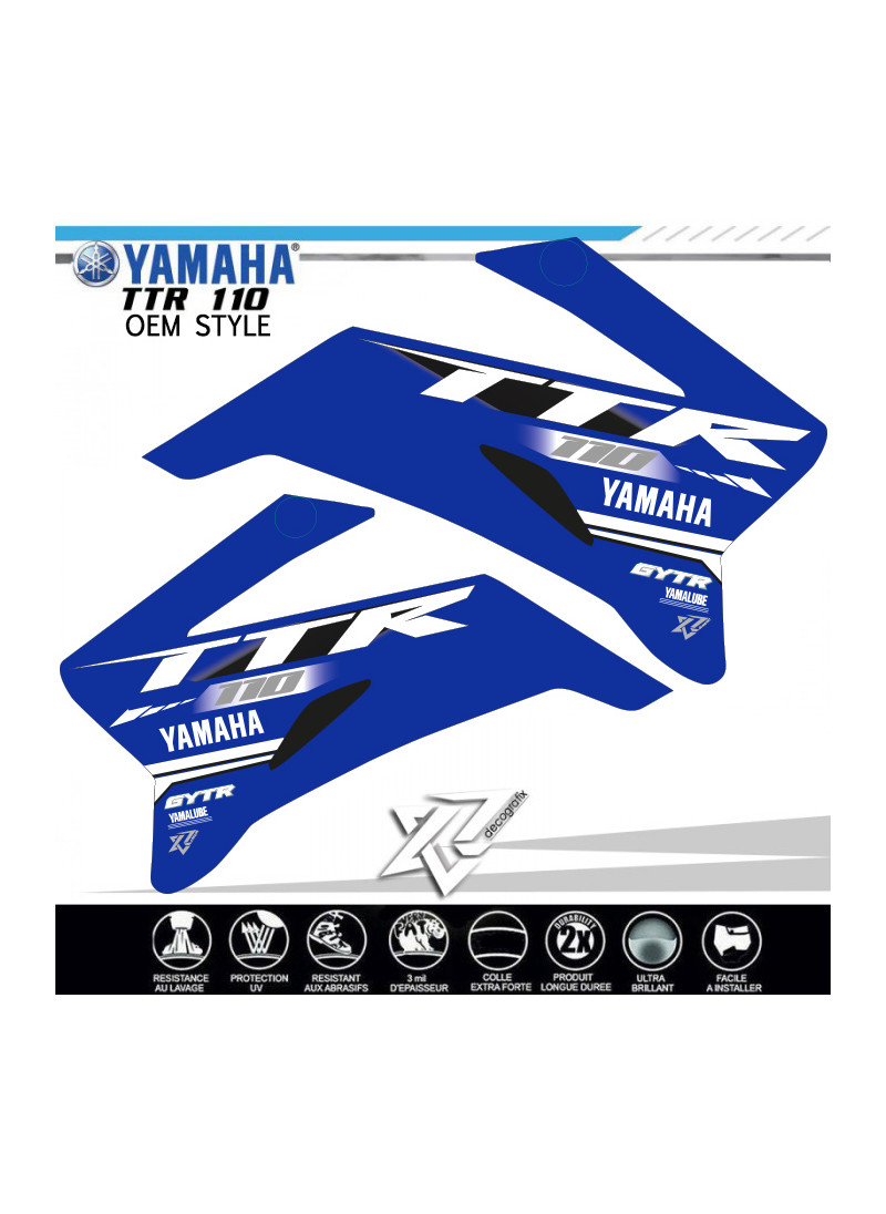 KIT DECO OUIES TTR110 Yamaha TYPE OEM Decografix