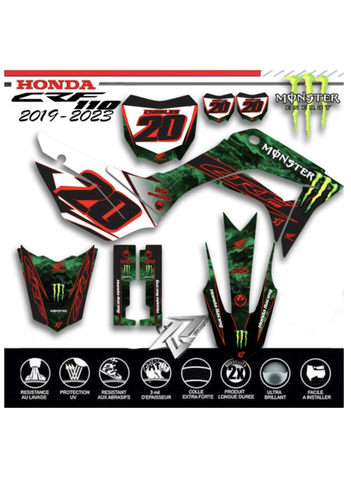 Kit déco CRF110 MONSTER ENERGY 2019-2024