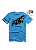 T shirt fox racing Superfast Bleu